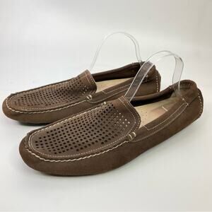 Florsheim Roadster Driving Shoe Size 13 Brown Leather Loafer Suede Slip On